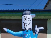 Надувная фигура зазывала Мойка