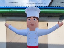 Надувная фигура зазывала Повар для рекламы