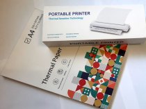 Принтер А4, портативный, чёрно-белый, с блютузом