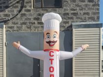Надувная фигура зазывала Повар для рекламы