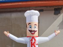 Надувная фигура зазывала Повар для рекламы