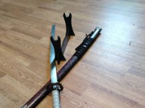 катана сувенир крепкая тяжелая голова кобры