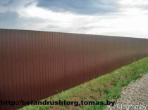 Заборы из металопрофиля под ключ за1 м. п