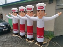 Надувная фигура зазывала Повар для рекламы