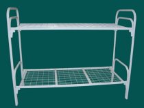 Кровати металлические долговечные с ДСП спинками