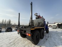 Лесовоз УРАЛ-5557 с новым манипулятором  — готов к работе