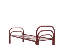 Кровати металлические с ДСП спинками односпальные