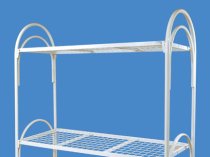 Кровати металлические с ДСП спинками односпальные