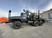 Лесовоз УРАЛ-5557 с новым манипулятором Майман 2026 — готов к работе
