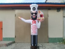 Надувная фигура зазывала Повар для рекламы