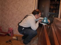 Замена стекла в межкомнатном полотне