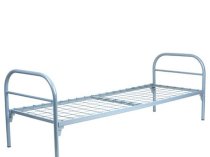 Кровати металлические с ДСП спинками односпальные