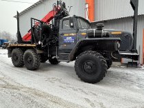 Лесовоз УРАЛ-5557 с новым манипулятором Велмаш  2026 — готов к работе